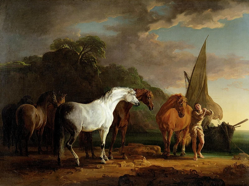 1733-Sawrey Gilpin - Gulliver si congeda definitivamente dalla terra degli Houyhnhnm